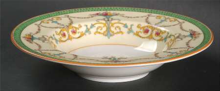 Bessborough Green Rim Fruit/Dessert (Sauce) Bowl