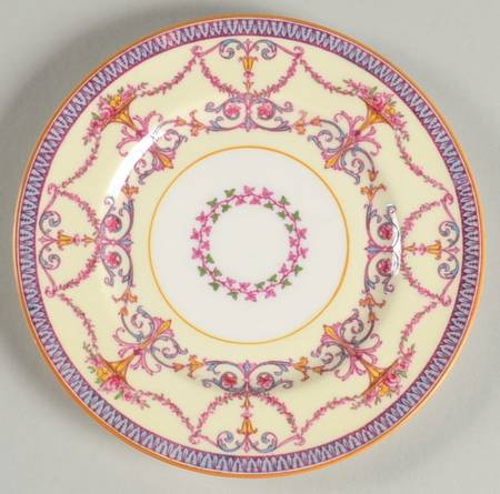Bessborough Blue (Z715-3 Lt Blue Band, Floral) Bread & Butter Plate