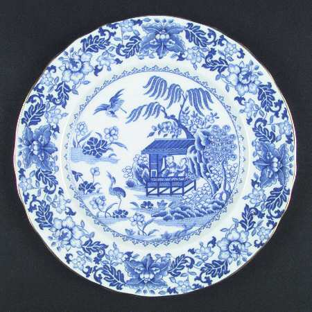 Blue Broseley Dinner Plate