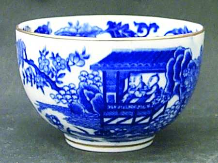 Blue Broseley Individual Open Sugar Bowl