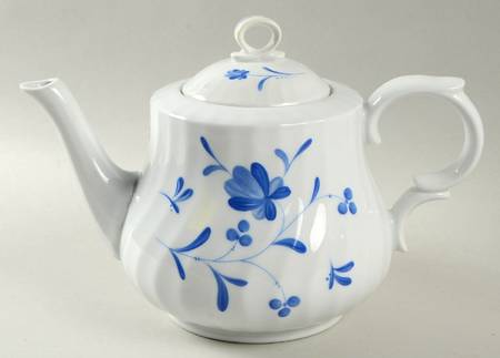 Blue Bow Teapot & Lid