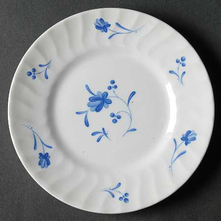 Blue Bow Bread & Butter Plate
