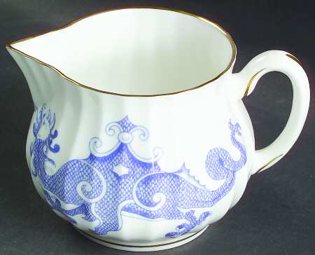 Blue Dragon (Warmstry, Fluted) Creamer