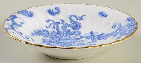 Blue Dragon (Warmstry, Fluted) Fruit/Dessert (Sauce) Bowl