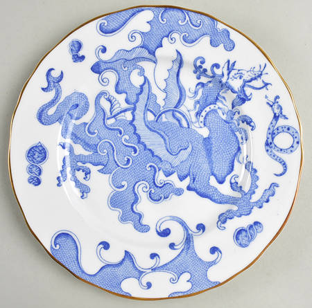 Blue Dragon (Coburg, Semiscalloped) Luncheon Plate