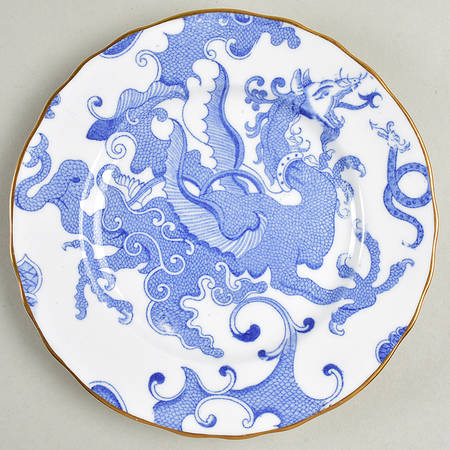 Blue Dragon (Coburg, Semiscalloped) Dessert/Pie Plate