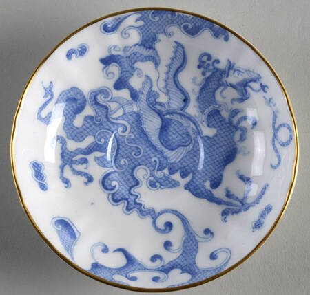 Blue Dragon (Coburg, Semiscalloped) Saucer for Demitasse Cup