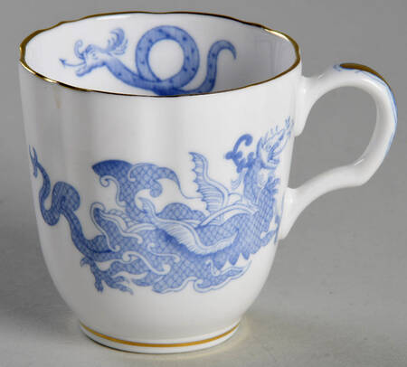 Blue Dragon (Coburg, Semiscalloped) Flat Demitasse Cup