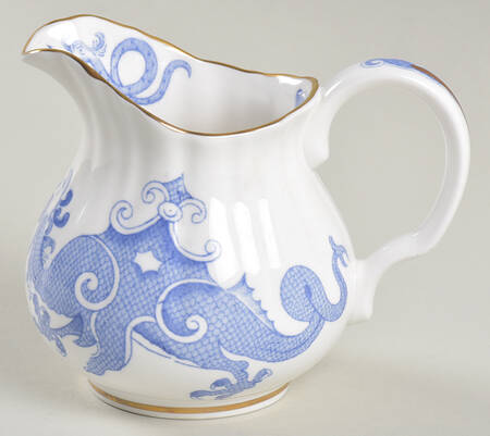 Blue Dragon (Coburg, Semiscalloped) Creamer