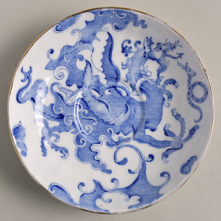 Blue Dragon (Coburg, Semiscalloped) Saucer for Oversized Cup