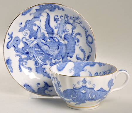 Blue Dragon (Coburg, Semiscalloped) Oversized Cup & Saucer Set