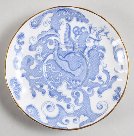 Blue Dragon (Coburg, Semiscalloped) Saucer for Cream Soup Bowl