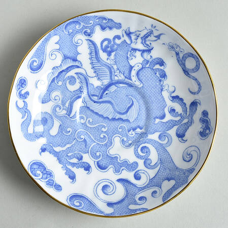 Blue Dragon (Coburg, Semiscalloped) Saucer