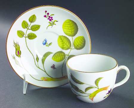 Blind Earl (No Raised Design) Flat Cup & Saucer Set