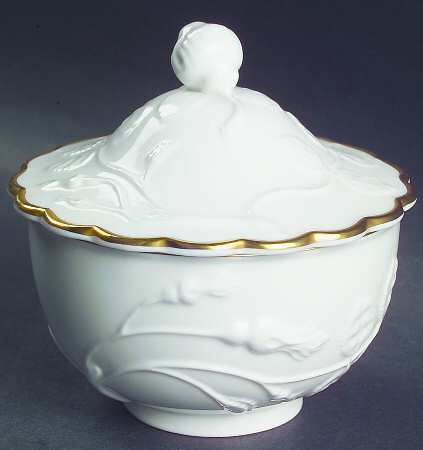 Blind Earl (Raise Design Allwhite) Sugar Bowl & Lid