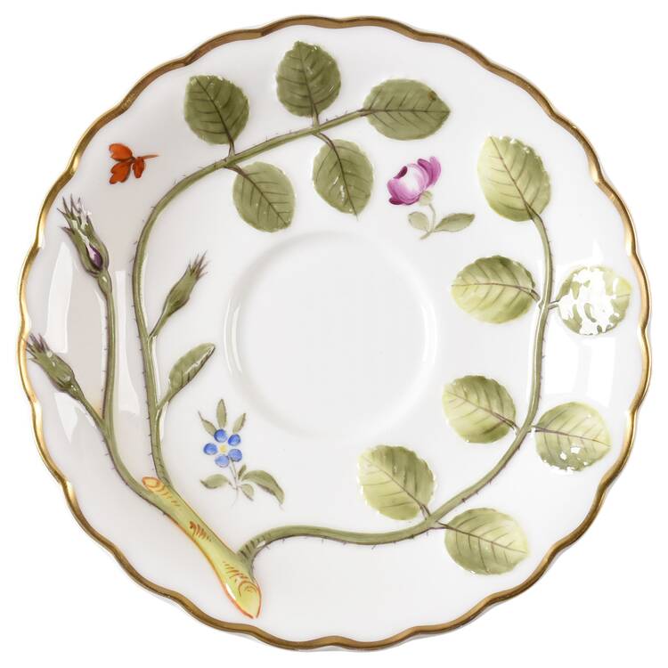 Blind Earl (Raised, Multicolored) Saucer for Demitasse Cup
