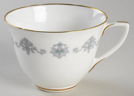 Blue Medallion Flat Cup