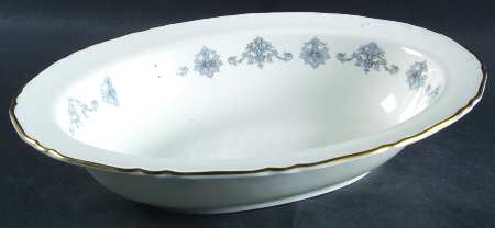 Blue Medallion 10" Oval Vegetable Bowl