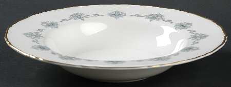 Blue Medallion Rim Soup Bowl