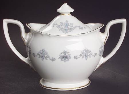 Blue Medallion Sugar Bowl & Lid