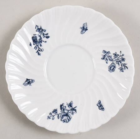 Blue Sprays (White) Saucer for Cream Soup Bowl