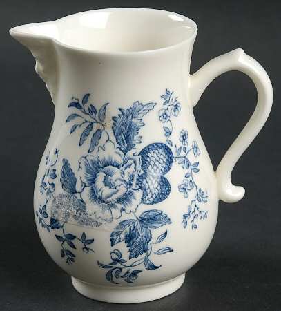 Blue Sprays (White) Creamer