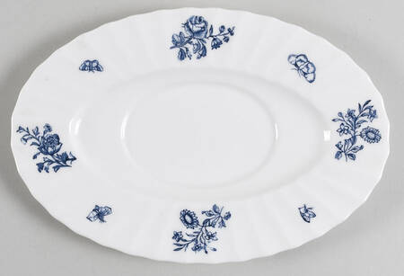 Blue Sprays (Ribbed) Underplate for Gravy Boat