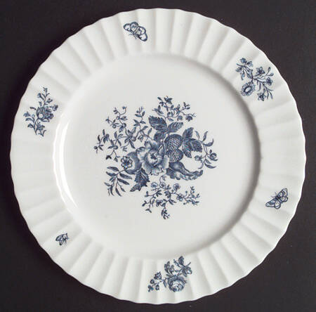 Blue Sprays (Ribbed) by Royal Worcester