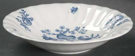 Blue Sprays (Ribbed) Fruit/Dessert (Sauce) Bowl