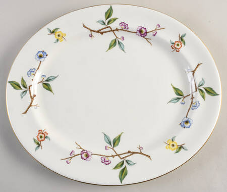Blossom Time 15" Oval Serving Platter by Royal Worcester
