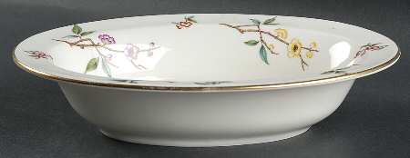 Blossom Time 9" Oval Vegetable Bowl by Royal Worcester