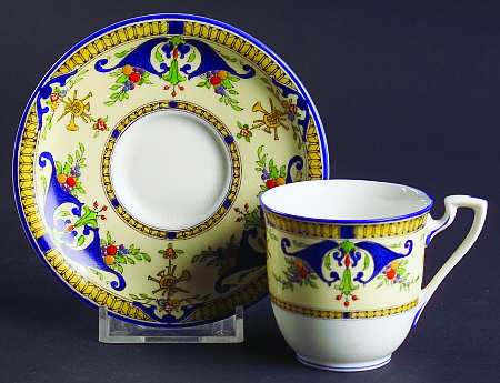 Bordeaux Flat Demitasse Cup & Saucer Set