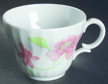 Bouquet (Pink Flowers) Flat Cup