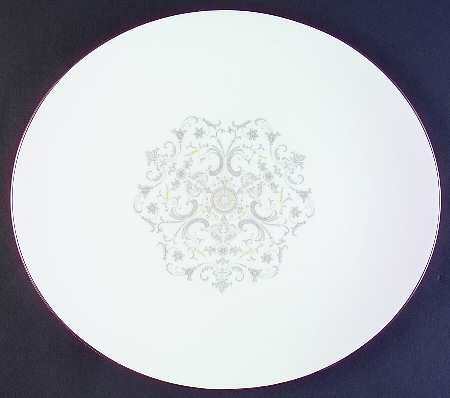 Bridal Lace 14" Oval Serving Platter