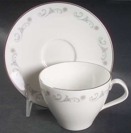 Bridal Lace Flat Cup & Saucer Set