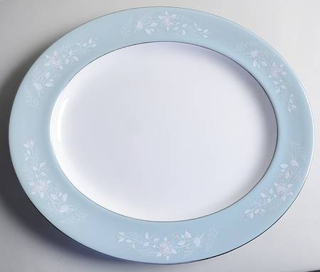 Bridal Rose 17" Oval Serving Platter