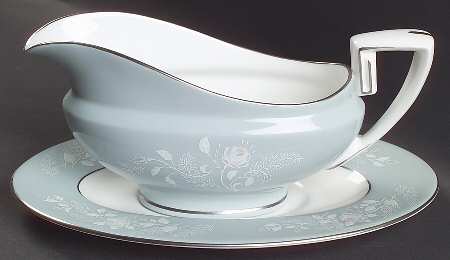 Bridal Rose Gravy Boat & Underplate