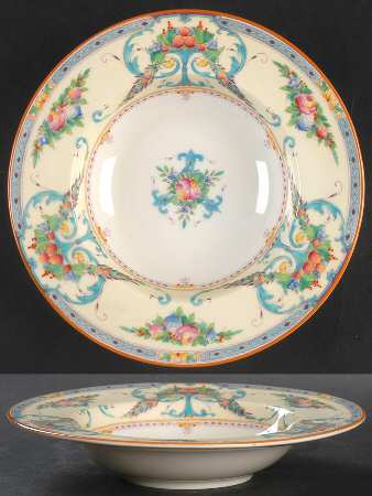 Buckingham Blue Rim Fruit/Dessert (Sauce) Bowl