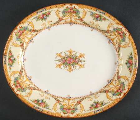 Buckingham Yellow 11" Oval Serving Platter