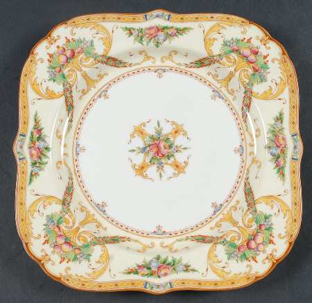 Buckingham Yellow Square Luncheon Plate