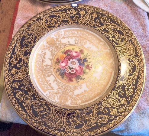 C1167 (Cobalt Band) Dinner Plate