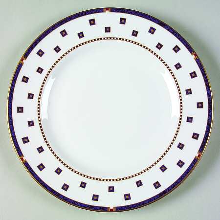 Carina Blue Accent Luncheon Plate
