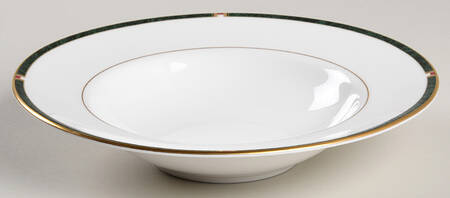 Carina Green Rim Soup Bowl