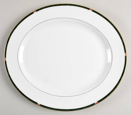 Carina Green 13" Oval Serving Platter