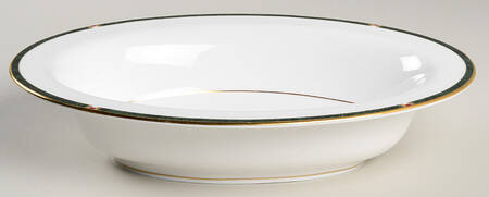 Carina Green 10" Oval Vegetable Bowl