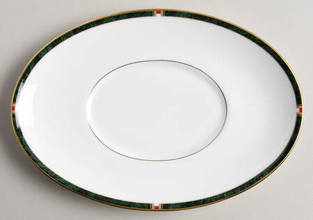 Carina Green Underplate for Gravy Boat