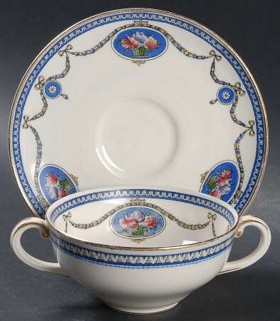 Cameo Flat Bouillon Cup & Saucer