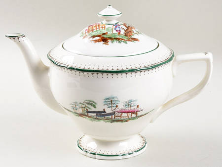 Canton Teapot & Lid