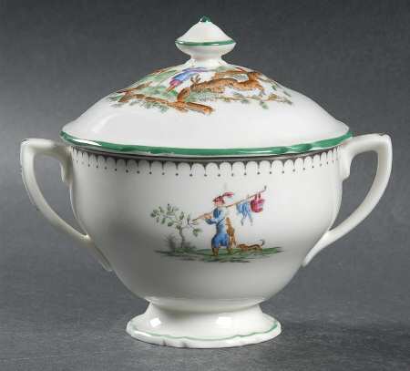 Canton Sugar Bowl & Lid