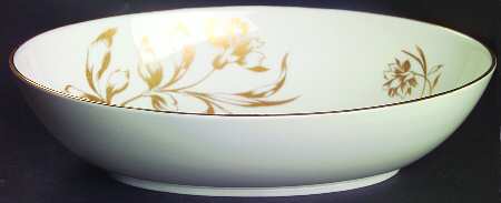 Carnation 9" Oval Vegetable Bowl